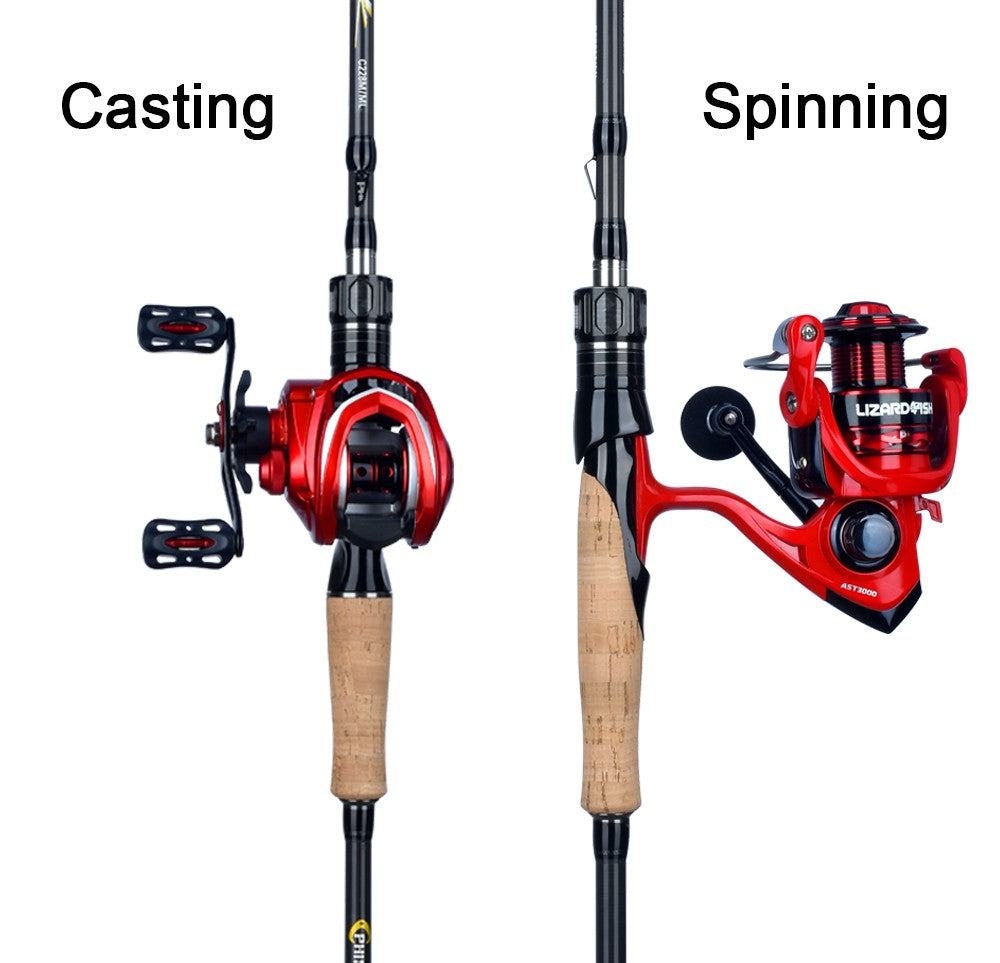 BIUTIFU Varas de Pesca Fuji para Spinning e Casting 1.98/2.1/2.4/2.7/3.0/3.3m Carbono T800 2 Pontas ML/M/MH/H Isca 5-80g Carretilha Vara Rápida