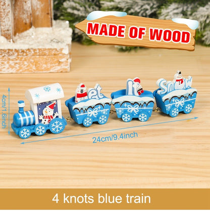 Wooden/Plastic Train Christmas Ornament Merry Christmas Decoration For Home 2025 Xmas Gifts Noel Natal Navidad New Year 2026