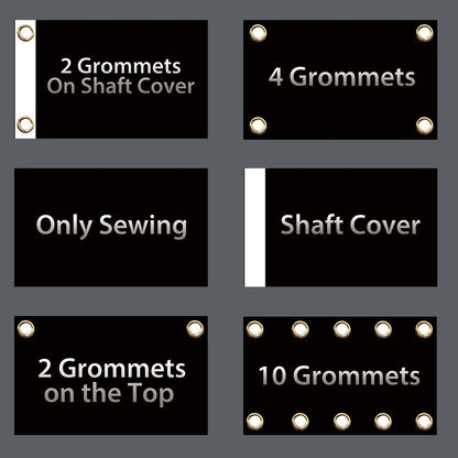 Custom Flag 3x5FT  Banner - Print Your Own Logo/Design/Words - Vivid Color, Double Stitched - 100D Polyester with Brass Grommets