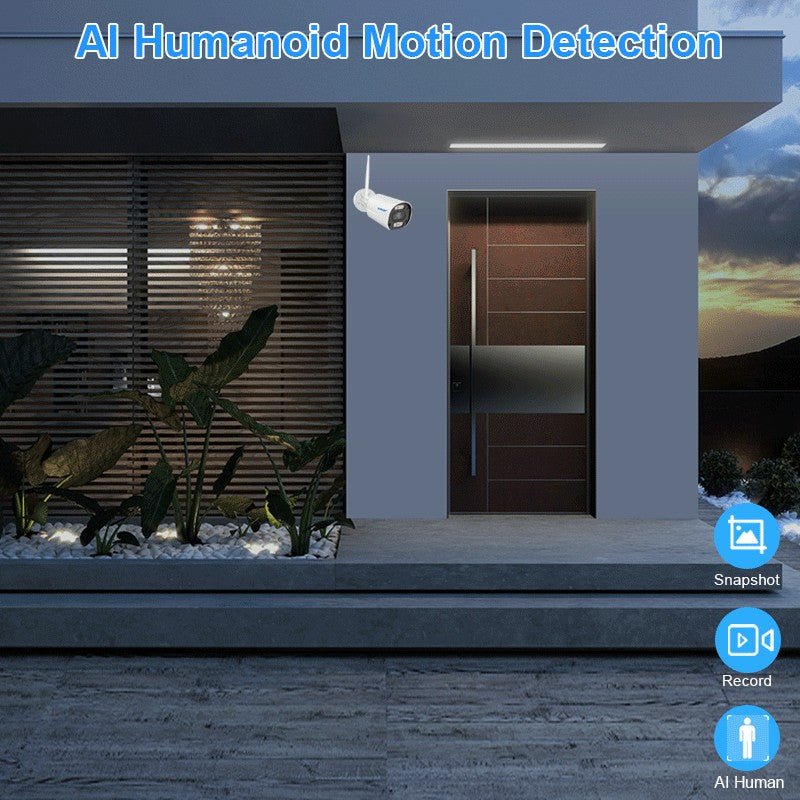 Smar Outdoor IP Wifi 3MP Survalance Camera for Wifi CCTV System Kit Human Detection Night Vision Video Cam ICSEE Two Way Audio