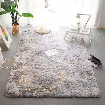 VIKAMA Tie-dyed Fluffy Carpets For Living Room Decor Bedside Rug Warm Plush Floor Mats Children's Room Play Mats Furry Carpet