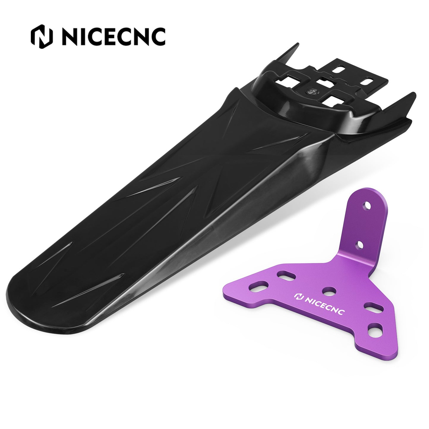 NICECNC para Surron Light Bee X para Sur-Ron Light Bee S Suporte de Montagem da Lanterna Traseira e Protetor de Para-lama Traseiro Estendido