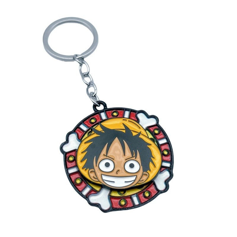 Chaveiros de mochila de anime de One Piece Luffy, Chopper, Zoro, Nami, Sanji, pingentes de chaveiro decorativos de personagens de desenho animado