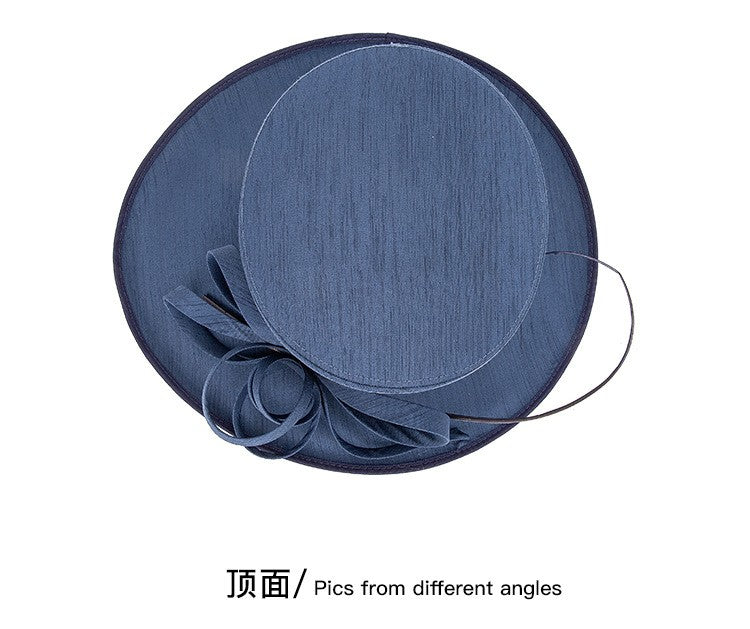 Moda Luxo Moda Pena Chapéu Chá Igreja Elegante Fotografia Cartola Feminina Banquete Fascinator Chapéus Formais de Casamento