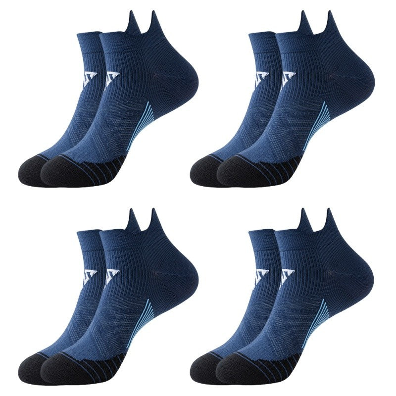 4pairs/Lot Woman Men's Socks Compression Breathable Basketball Sports Cycling Running Towel Socks High Elastic Tube Socks