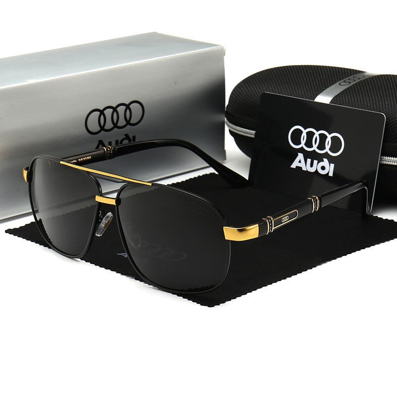Óculos de Sol Audi Polarizados UV400 para Dirigir Masculino/Feminino Armação Quadrada Atacado Presente para Entusiastas de Automóveis