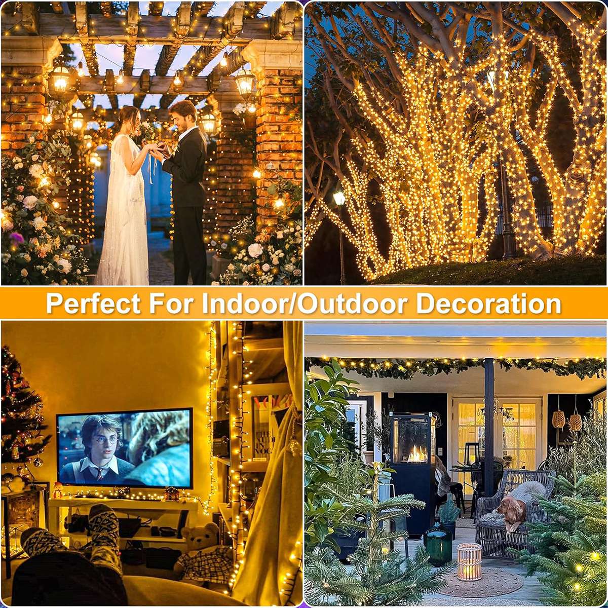 10M-100M 110V/220V Outdoor LED String Fairy Lights Christmas Lights For Garland Wedding Party Holiday Garden Lamp Holiday Decor