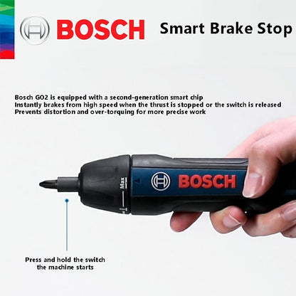 Bosch Parafusadeira Elétrica GO2 GO3 USB Recarregável Multifuncional Furadeira Manual Sem Fio Ferramentas Elétricas Manutenção Doméstica Reparo