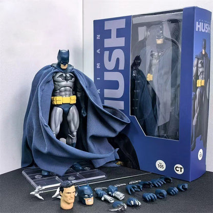 New In-Stock Mafex 105 Comic Version Hush Batman Blue Justice League Action Figure For Kids' Collection Toy Christmas Gift