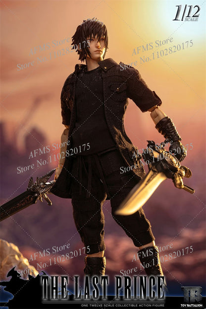 TOYS BATTALION TB019 Escala 1/12 Figura Colecionável O Último Príncipe Anime Dolls Noctis Lucis Caelum 6" Boneco Soldado Masculino