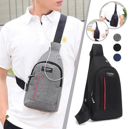 Men Small Casual Multifunctional Shoulder Bag Crossbody Bag On Shoulder Portable Travel Sling Bag Pack Messenger Pack Chest Bag