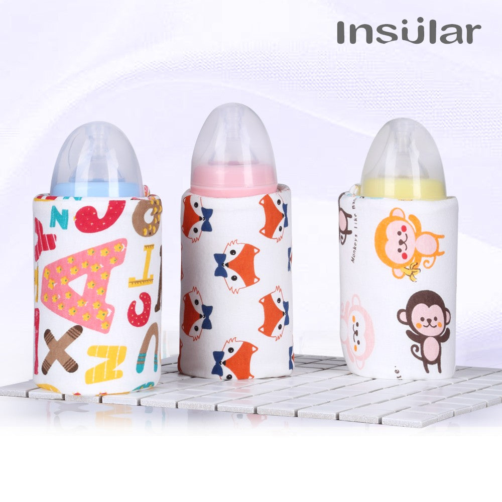 USB Baby Bottle Warmer Portable Travel Infant Baby Feeding Bottle Warmer Heater Thermostat Heated Cover Milk Bottle Heater Bags