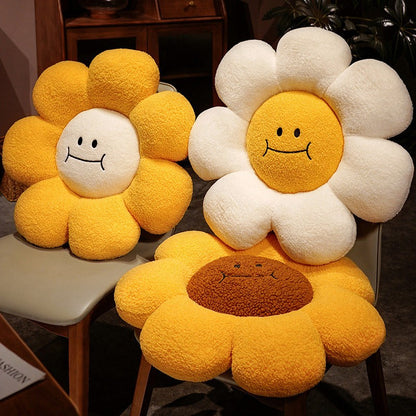 Sunflower Plush Toy Pillow Stuffed Daisy Flower Cushion Flower Shaped Doll Pillow For Kids Girl Bedroom Gift Home And Decor 1 PC