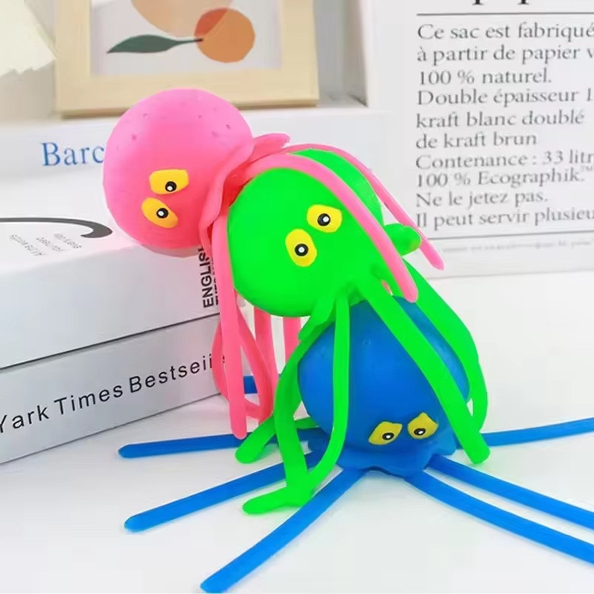 1/2/3/4Pcs Squeeze Water Octopus Stress Relief Toy Children Bathing Playing With Water Shower Decoration Summer Swimming Gifts