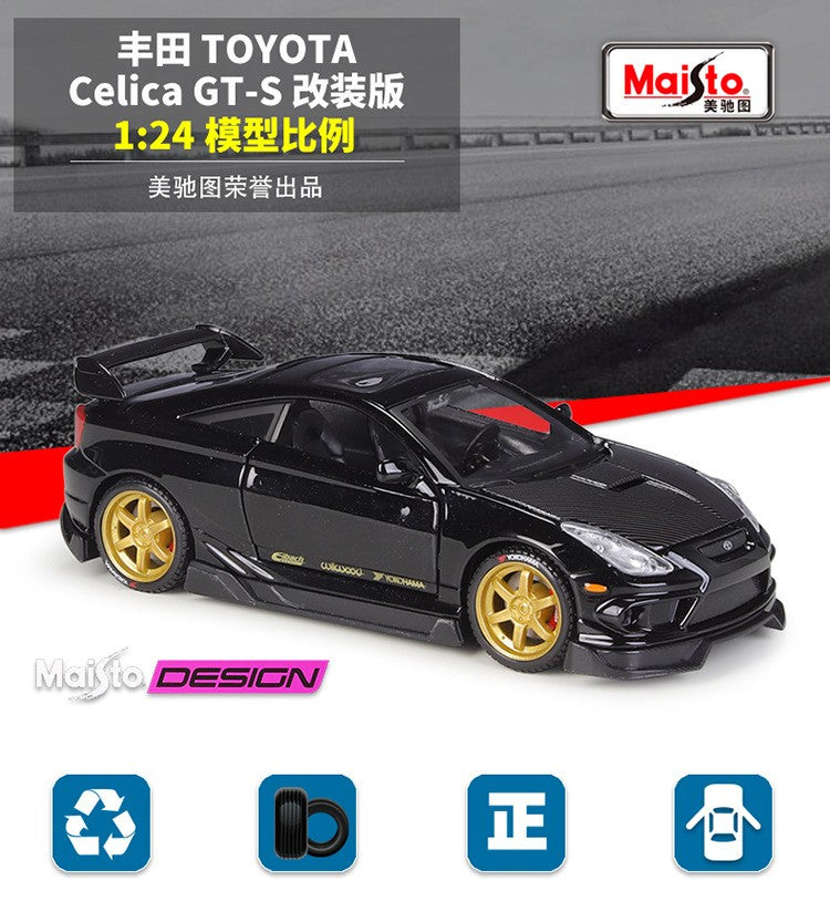 Maisto 1:24 Toyota Celica GT-S Liga Miniatura Carro Modelo Diecast Metal Escala Carro Modelo Coleção Crianças Brinquedo Veículos Presente