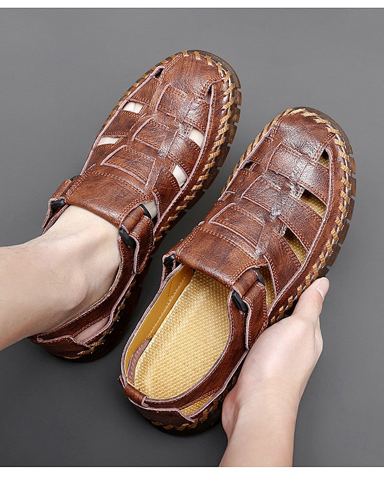 Handmade men's shoes handmade leather men shoes casual loafers slip onzipper split leather shoes men flats hot sale moccasins
