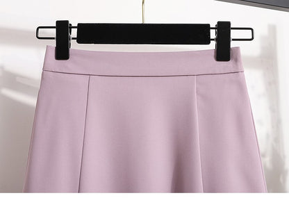 Ladies' Summer High Waist Plus Size Skirts 2026 Mid To Long Flowing Suit Skirt New Style Casual Solid Color A-line Skirt