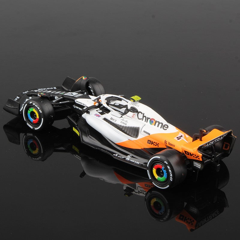 Bburago 1:43 2024 F1 Mclaren MCL38 Monaco Grand Prix Alloy Car Miniature Diecast Model #4 Lando Norris #81 Oscar Piastri Toy