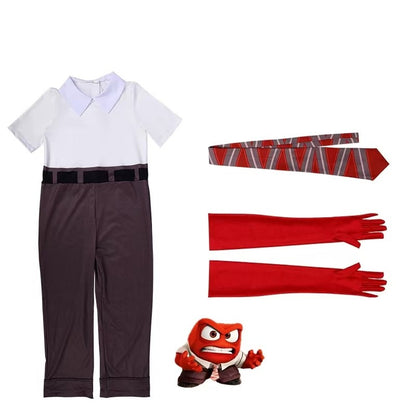 Inside Out Cosplay Costume Inside Out 2 Cartoon Anger Fear Sadness Anxiety Kids Boy Girls Halloween Carnival Party Dress Up
