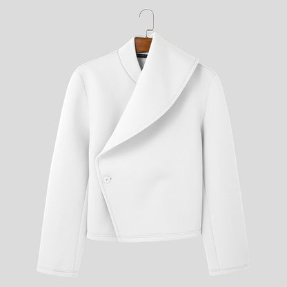 Stylish Casual Style Tops INCERUN New Men Deconstruction Design Solid Loose Jackets Handsome Male Long Sleeved Jackets Coat 2025