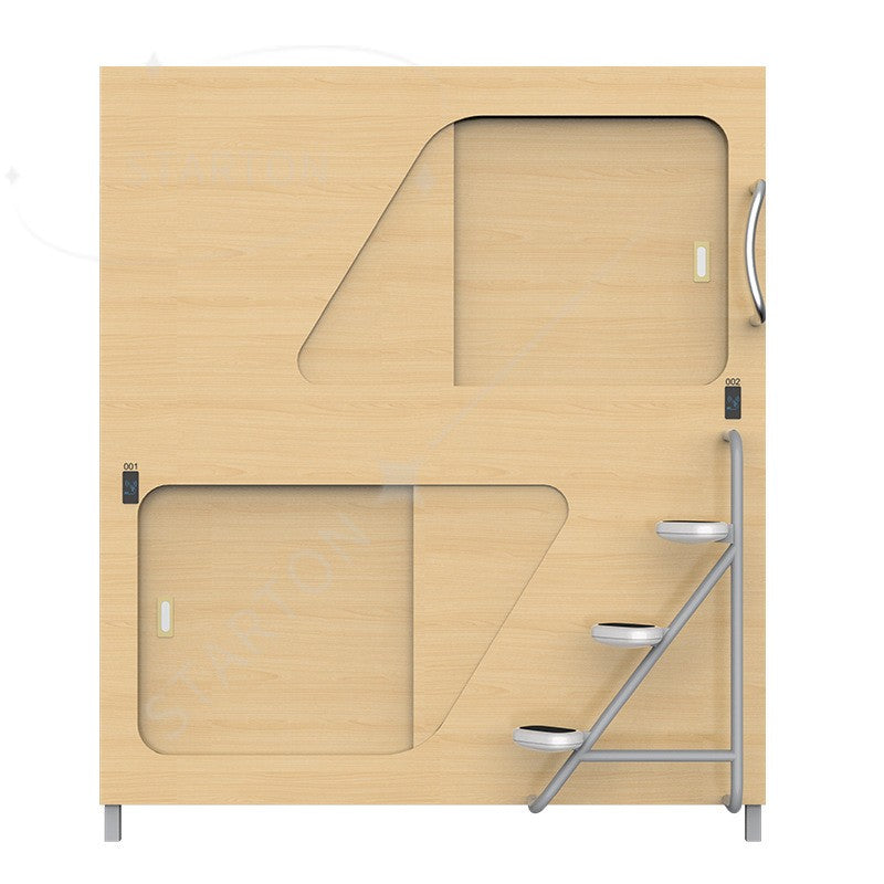 Multifunctional Youth Hostel Bed Upper Lower Bunk Beds for Apartment Space-Saving Capsule High Low Bed for Schools & Hotels