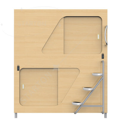 Multifunctional Youth Hostel Bed Upper Lower Bunk Beds for Apartment Space-Saving Capsule High Low Bed for Schools & Hotels