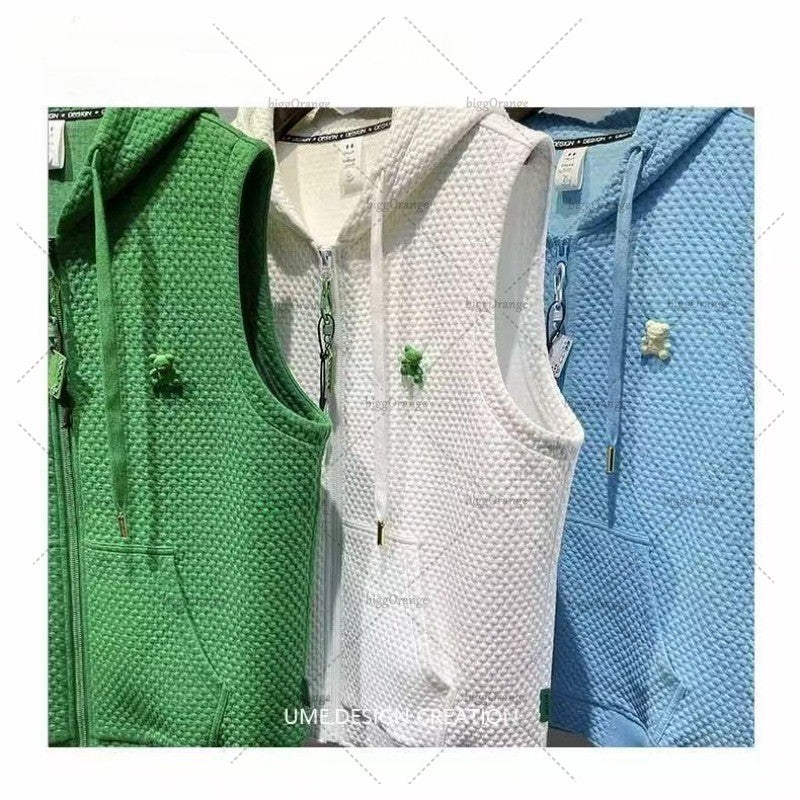 Y2K Harajuku Fashion Oversized Zipper Hooded Short-sleeved Men American Street Hip-hop Retro Casual Loose T-shirt Women