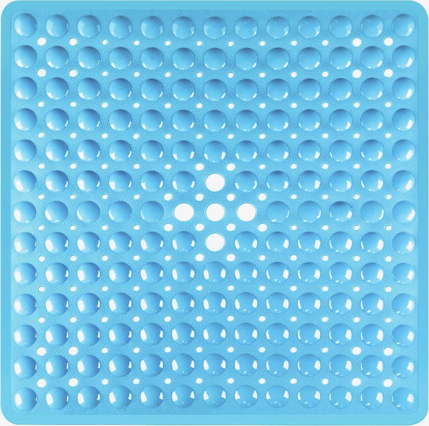 1pc 21x21inch Square Non-Slip Shower Mat – Anti-Slip Shower Mats– Secure Grip for Shower Stall Floors - Bathroom Mat Clear