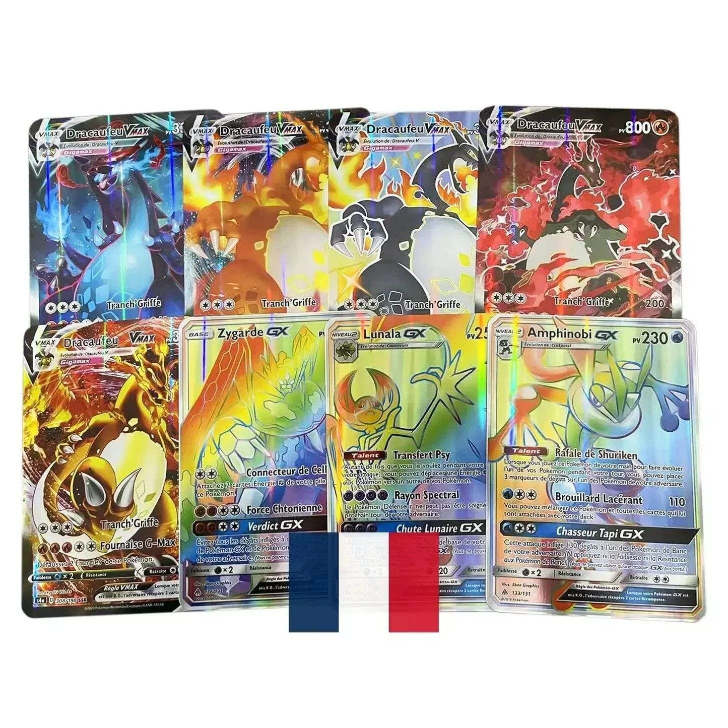 Pokemon 21*15cm Cartas Grandes Arco-Íris Pacote Vstar Letras Gigantes Jumbo Espanhol Alemão Francês Vmax GX Arceus Charizard Carta Rara
