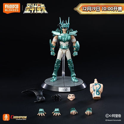 Anime Model Blokees Saint Seiya Champion Class Capricórnio Shura Câncer Máscara da Morte Dragão Dohko Action Figure Modelo Montado Brinquedo