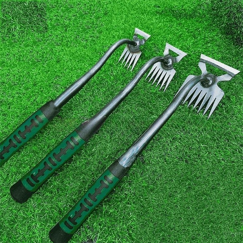 Garden Weeder Tools Planting Shovel Manual Grass Rake Loosening Soil Plowing Rooting Remove Digging Agricultural Hand Tools