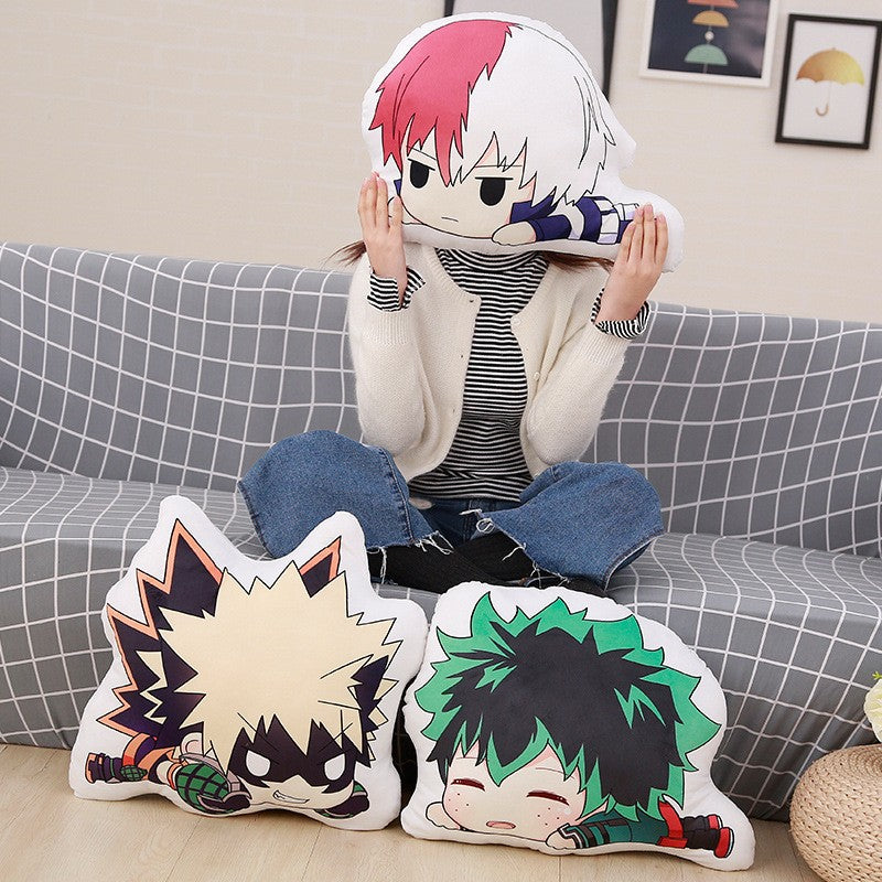 My Hero Academia Plush Stuffed Pillows Anime Boku no Hero Academia Cushion Cute Izuku Dakimakura Kawaii Katsuki Shoto Soft Dolls