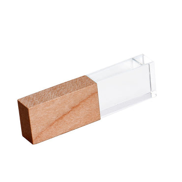 JASTER Wooden Crystal USB 2.0 Flash Drive 128GB Pretty Memory Stick With Walnut Wooden Box 64GB Wedding Gift Pen Drive 32GB 16GB