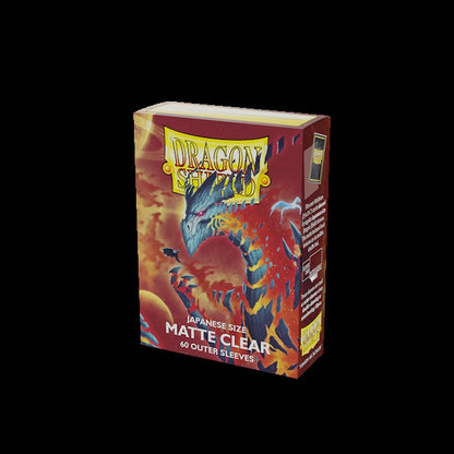 60 UNIDADES/CAIXA Escudo Dragão Fosco Transparente no Tamanho Japonês, Protetores de Cartas Usados para Cartas de Jogo YGO