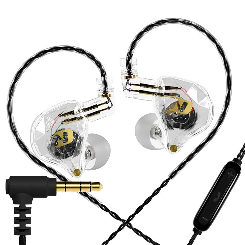 ND NX2 HIFI Earphones Dynamic Stereo Heavy Bass In Ear Monitor Earphone Game Sport Noise Cancelling Headset Detachable Cable