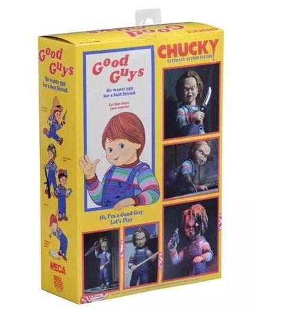 Genuine Real Original Halloween NECA GOOD GUYS CHUCKY Horror Doll PVC Figure Collectible Model Toy 10cm