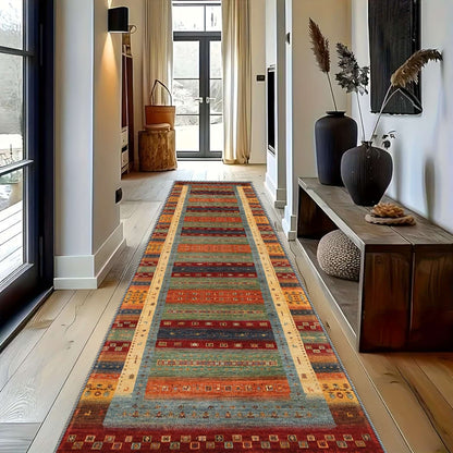 VIKAMA Festive Christmas Snowflake Runner Rug Home Decoration Kitchen Rugs, Entryway Hallway Bedroom Carpet Welcom Floor Mat