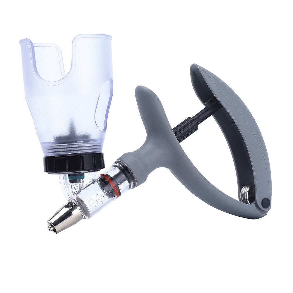 1 peça 2/5ml Seringa Automática para Aves com Frasco de Vacina Injetor Contínuo para Gado Injeção de Vacina Ajustável para Animais de Estimação