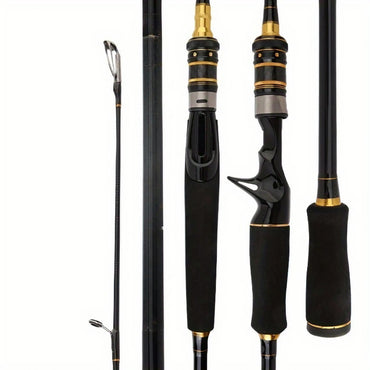 1PC Vara de Pesca de Fibra de Carbono Leve de Alta Sensibilidade 65" - Design de Cabo Reto para Pesca com Mosca e Arrastão
