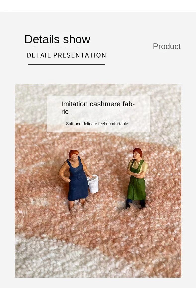 VIKAMA Cartoon Big Head Cat Floor Mats Waterproof Anti-Fouling Entrance Sofa Living Room Bedroom Home Decoration Carpet