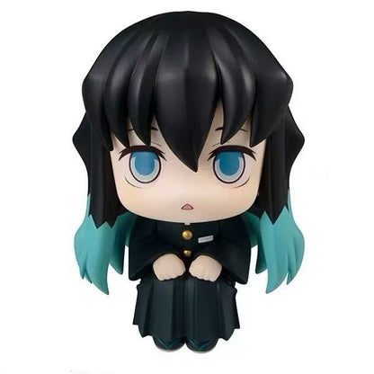 Japão Anime Demon Slayer LK Mitsuri Kanroji Sanemi Shinazugawa Giyuu Tomioka Muichiro Tokito Bonecos de Ação 10cm