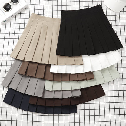 Brown Skirt Ladies 2022 Summer Clothes Women's High Waist Harajuku Korean Style