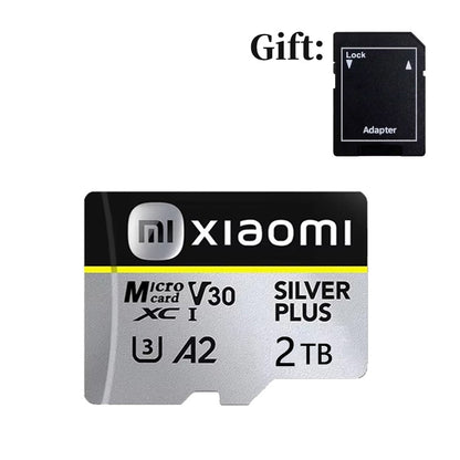 Cartão Micro TF SD Original Xiaomi 512GB Cartão de Memória Mini 2TB 1TB Cartão de Memória de Alta Velocidade 128GB Para Armazenamento de Arquivos em Câmeras de Celular