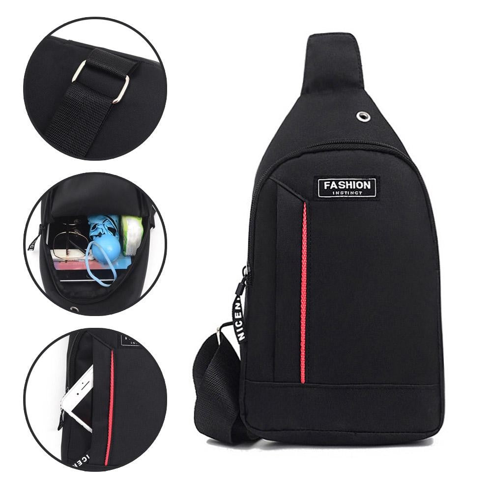 Men Small Casual Multifunctional Shoulder Bag Crossbody Bag On Shoulder Portable Travel Sling Bag Pack Messenger Pack Chest Bag