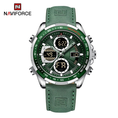 NAVIFORCE Men Military watch Multifunction Chronograph Sports 3ATM Waterproof alarm mode Day And Date Display Male Gifts Clocks