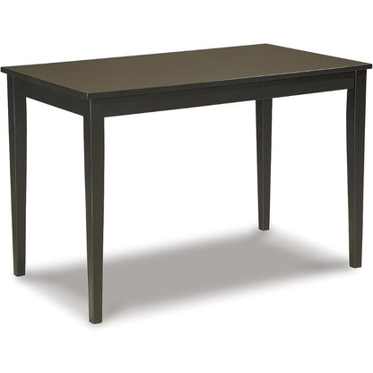 Ashley Kimonte Signature Rectangular Black Dining Table
