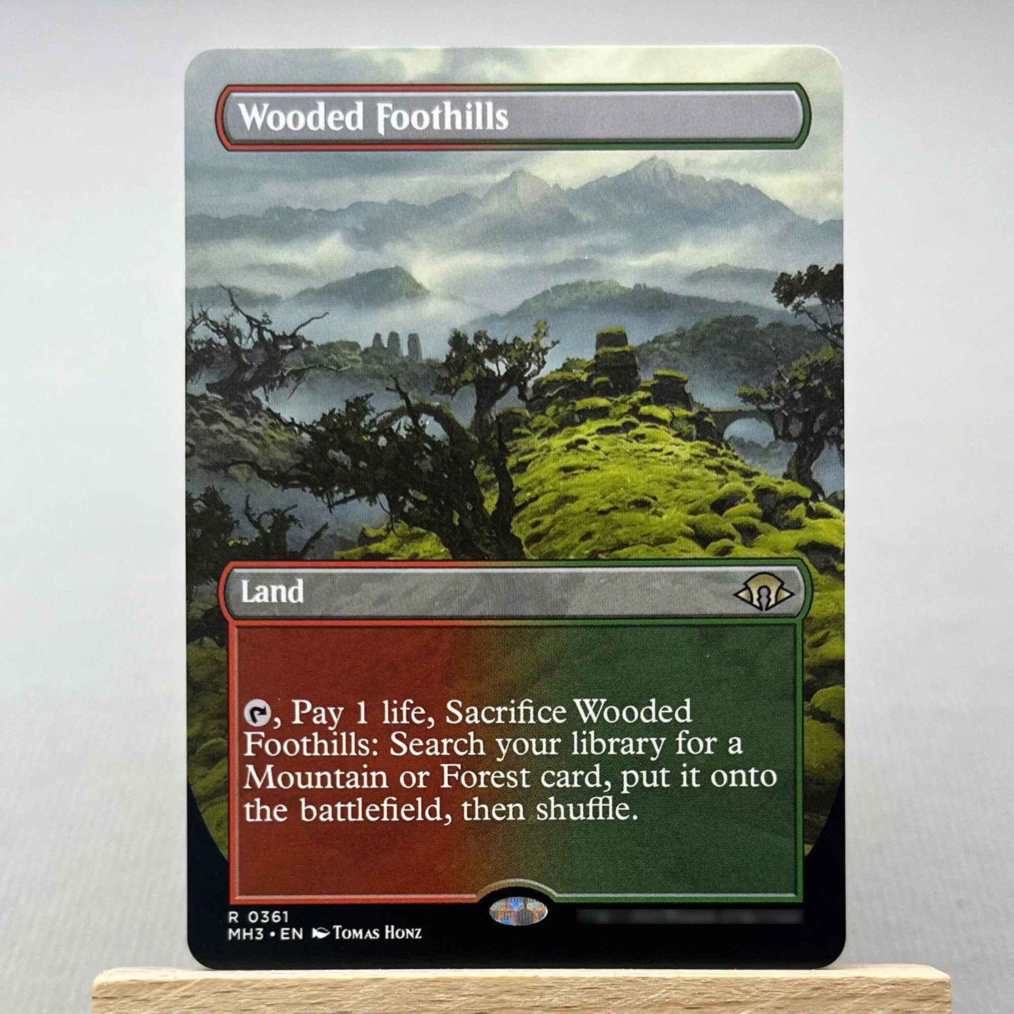 MH3 MH2 HOLO10-03 TCG Cartas Mágicas para Proxy de Jogo Caseiro terreno de busca Marsh Flats a Arid Mesa Misty Rainforest gathering