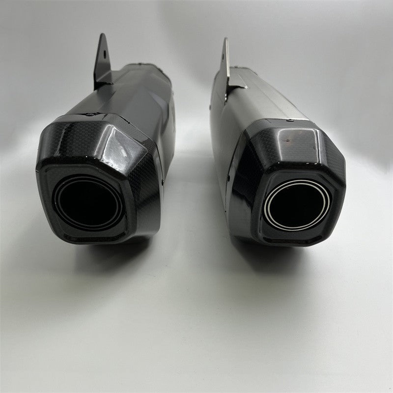 51mm Universal Motorcycle Exhaust Motocross Exhaust Muffler carbon Fiber End Cap For F750GS F850GS R1200GS