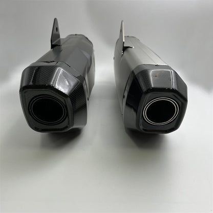 51mm Universal Motorcycle Exhaust Motocross Exhaust Muffler carbon Fiber End Cap For F750GS F850GS R1200GS