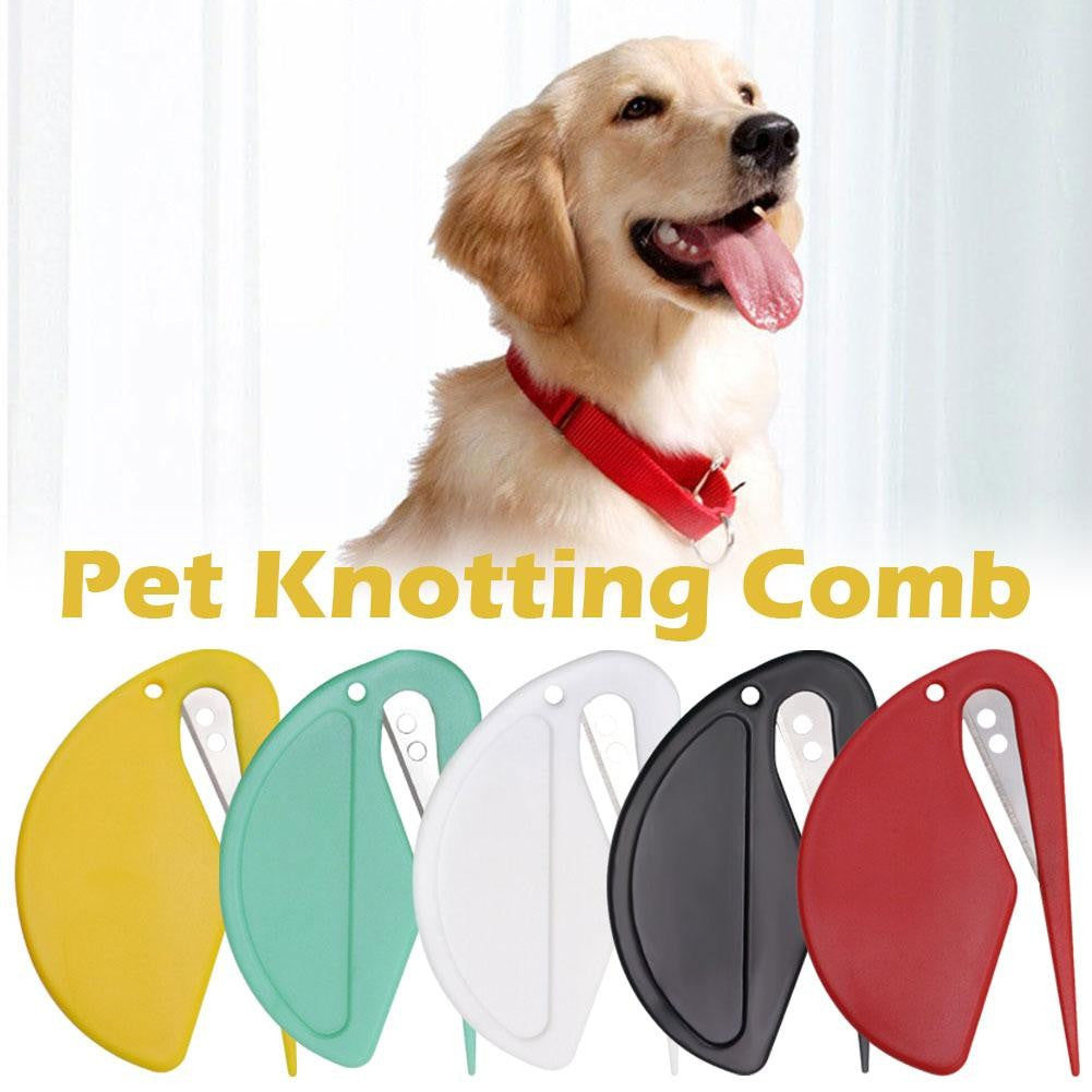 Novo Pente para Cães e Gatos, Pente Desatador de Nós para Animais de Estimação, Pente para Remover Pelos Soltos e Tosar, Escova para Gatos